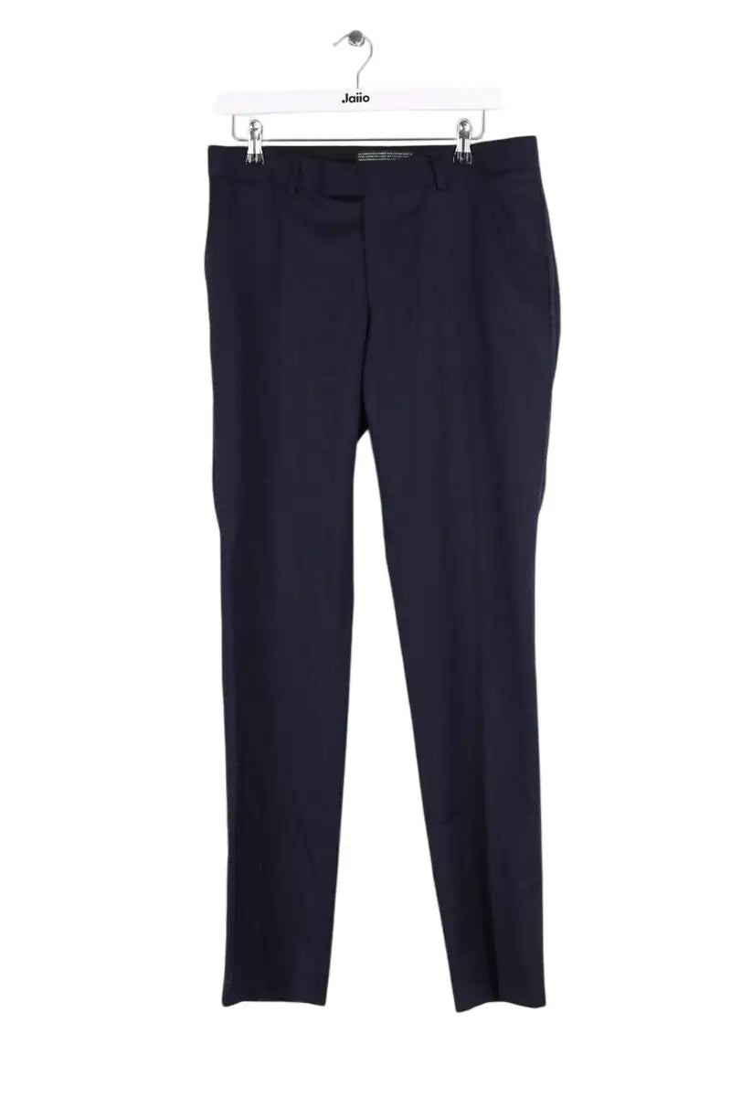 Pantalon droit The Kooples Marine en Laine, taille S - Seconde Main