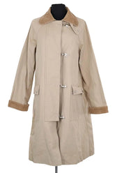 Manteau Damson Madder Beige en Coton, taille S - Seconde Main