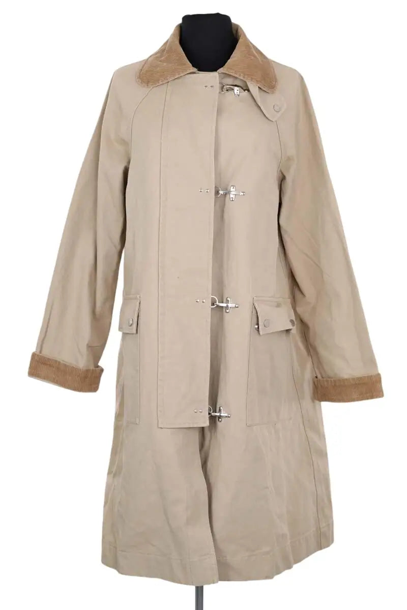 Manteau Damson Madder Beige en Coton, taille S - Seconde Main