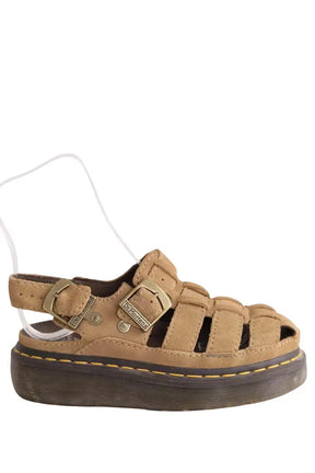 Mules Dr. Martens Camel en Daim, taille 36 - Seconde Main