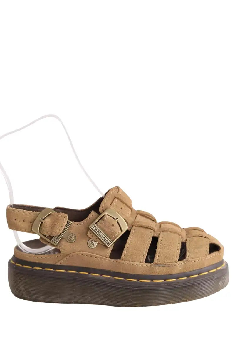 Mules Dr. Martens Camel en Daim, taille 36 - Seconde Main