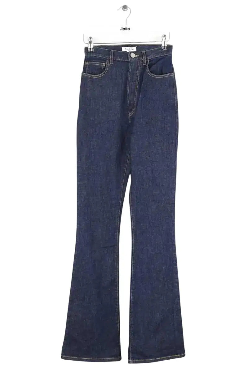 Jean bootcut Alaïa Bleu en Coton, taille S - Seconde Main