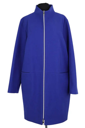 Manteau Marina Rinaldi Bleu en Laine, taille XXL - Seconde Main