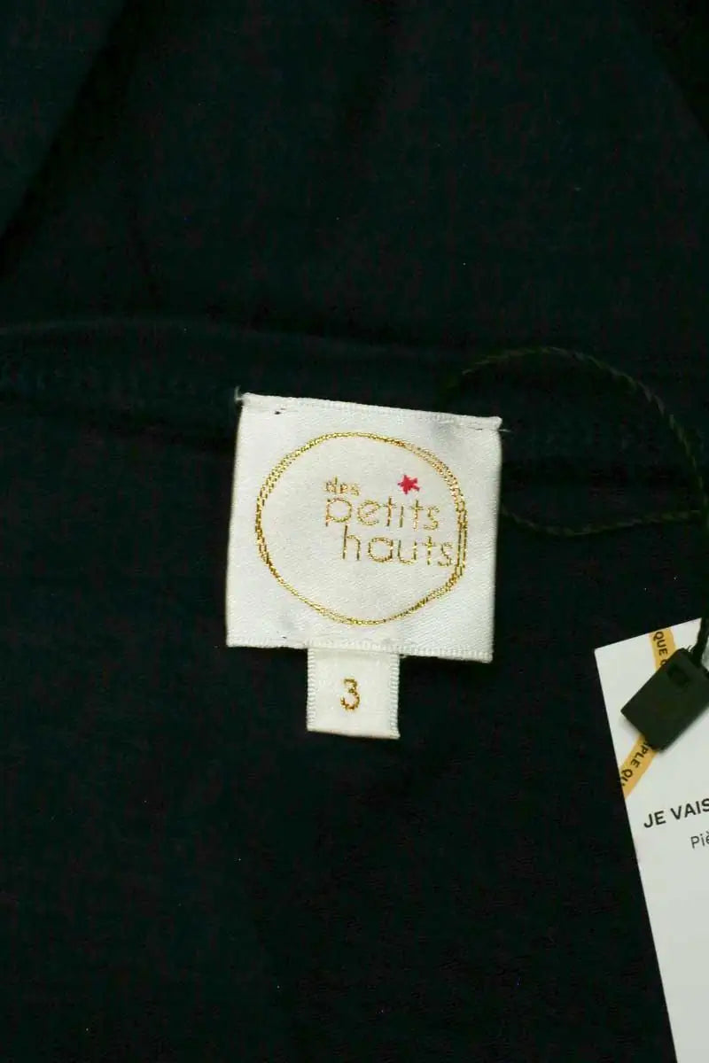 Top Des Petits Hauts Marine en Coton