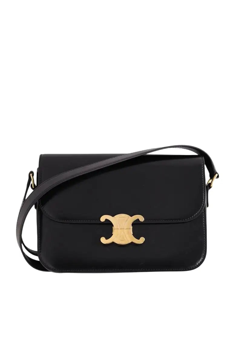 Sac à bandoulière Celine Triomphe Noir en Cuir - Seconde Main