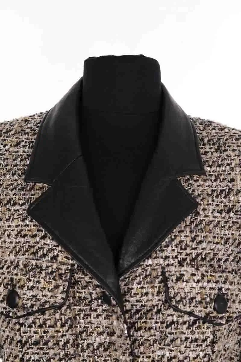 Manteau The Kooples Beige en Tweed