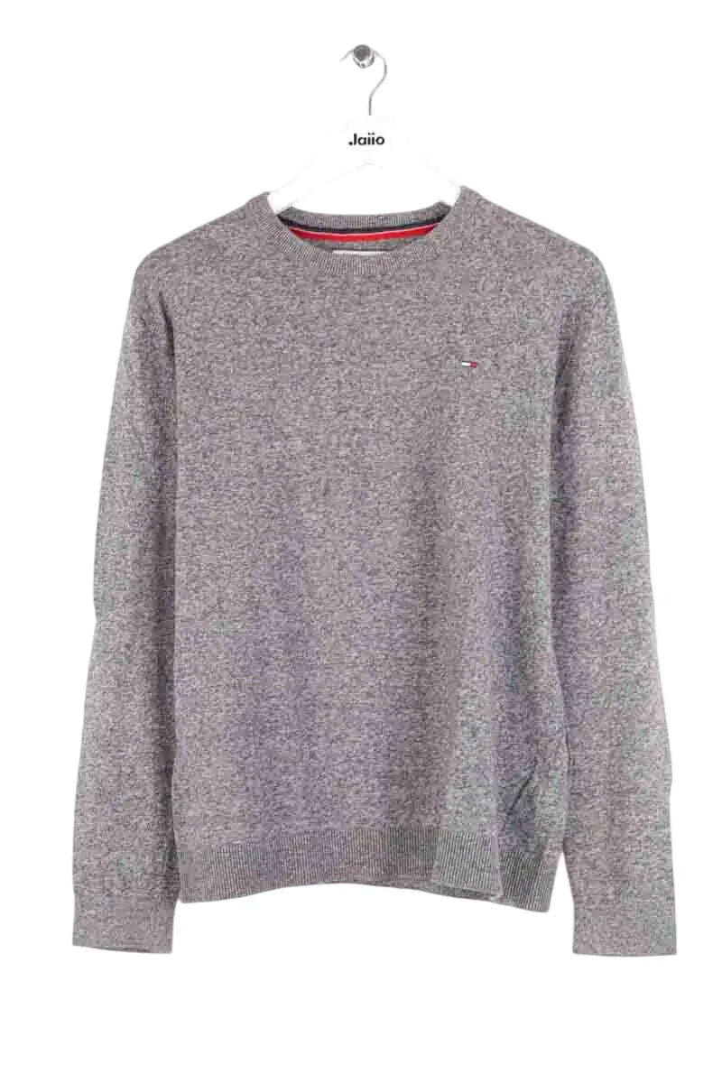 Pull Tommy Hilfiger Anthracite en Coton, taille S - Seconde Main