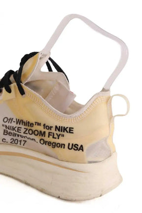 Baskets basses Off White Beige en Tissu