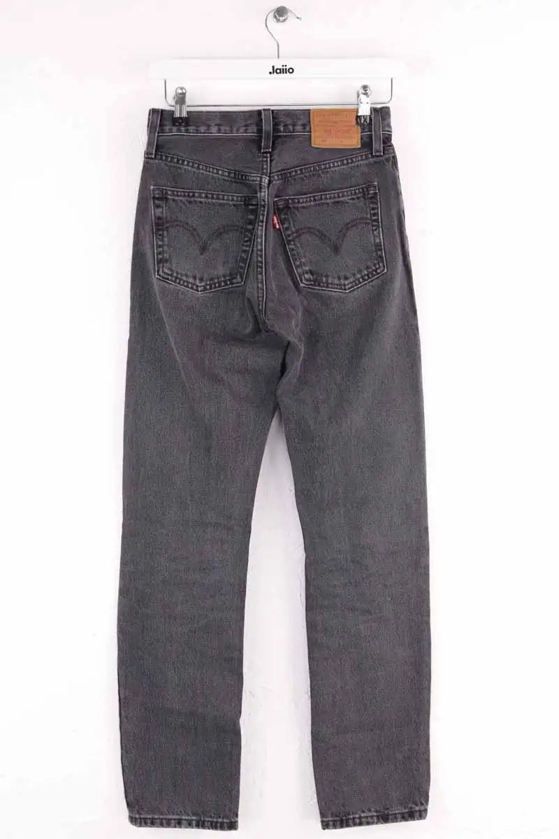 Jean droit Levi's 501 Noir en Coton