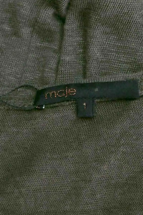 Top sans manche Maje Kaki en Lin