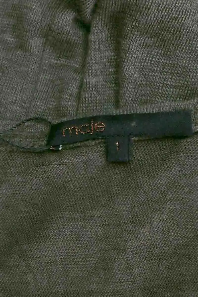 Top sans manche Maje Kaki en Lin