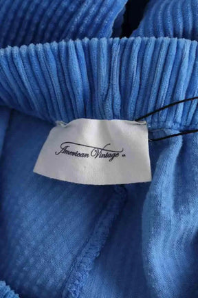 Pantalon droit American Vintage Bleu en Coton