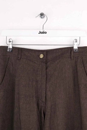 Pantalon large Sessun Marron en Lin