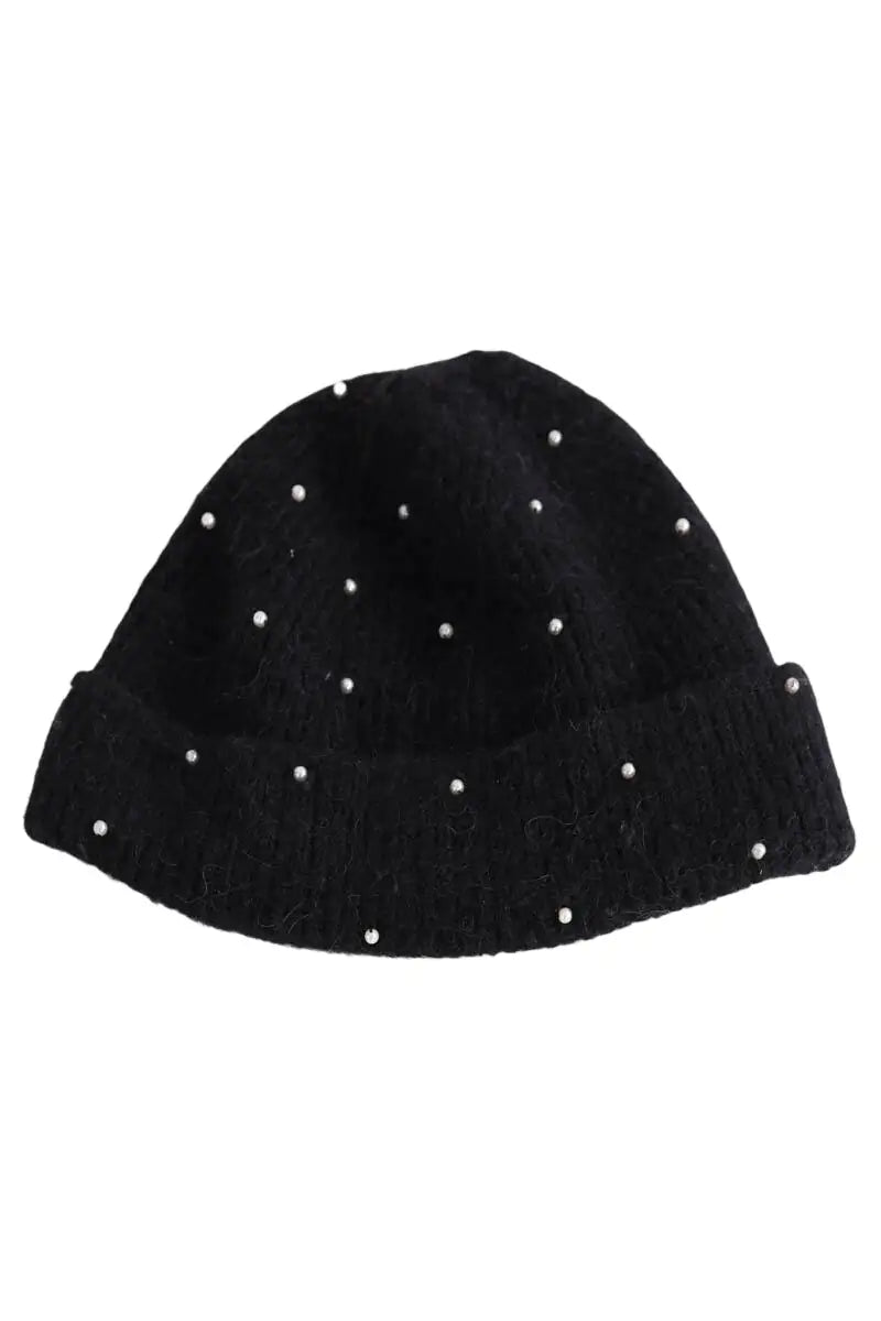 Bonnet Sandro Noir en Laine, taille TU - Seconde Main