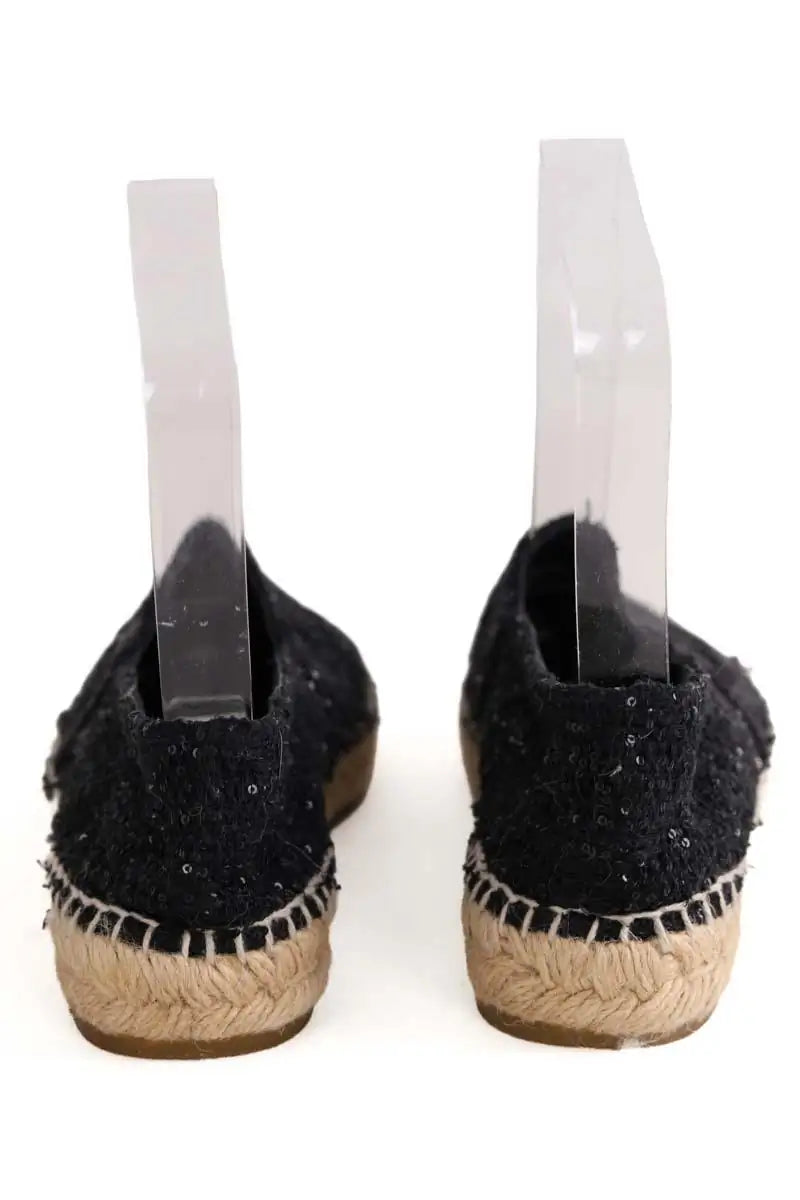 Espadrilles Chanel Noir en Tissu
