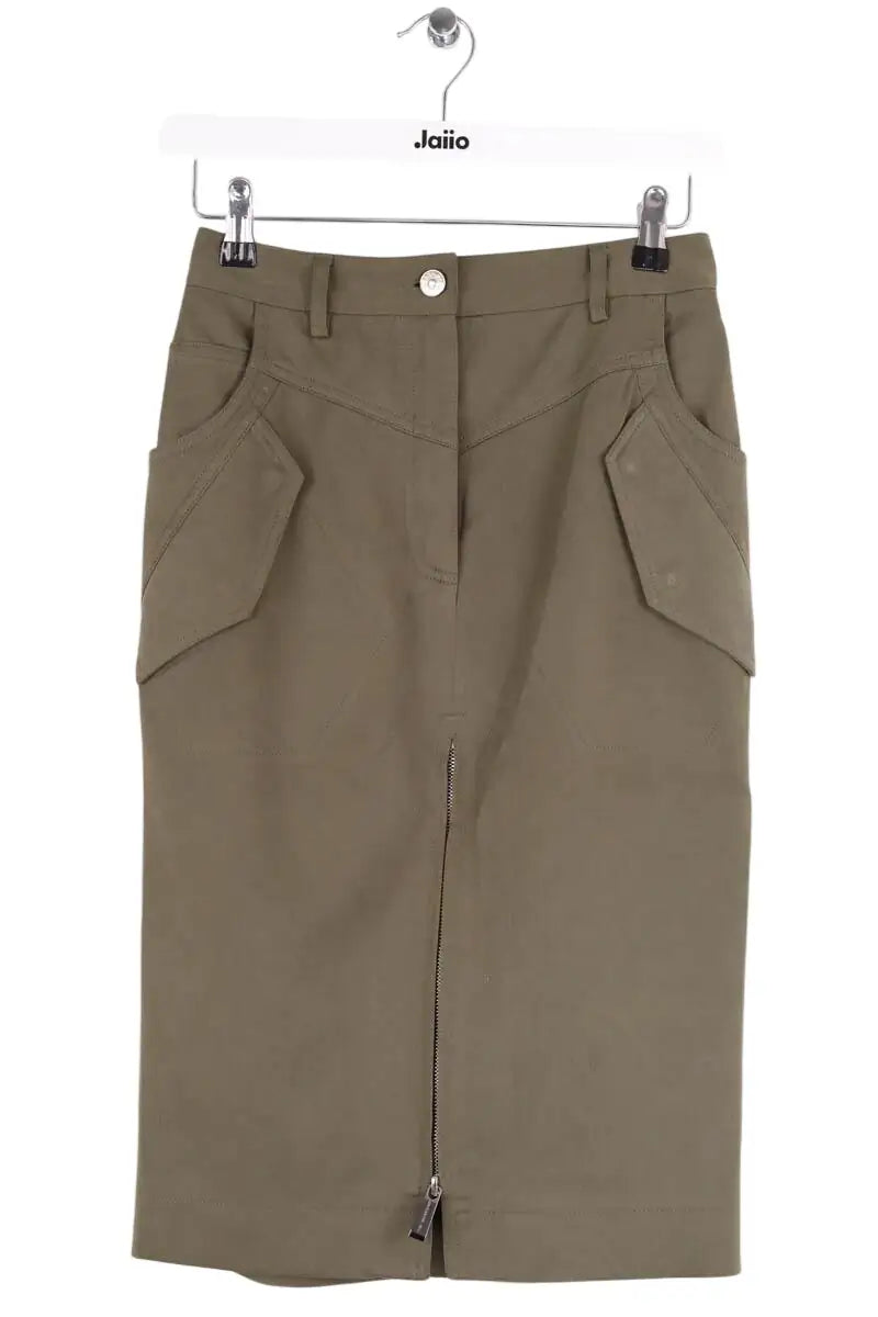 Jupe Barbara Bui Kaki en Coton, taille S - Seconde Main