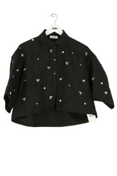 Chemise Sandro Noir en Synthétique, taille S - Seconde Main