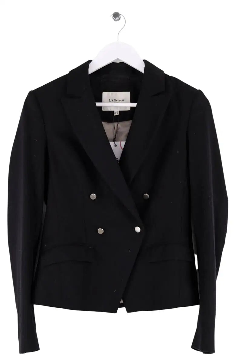 Blazer LK Bennett Noir en Laine, taille S - Seconde Main