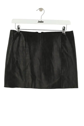 Mini jupe Maje Anaelle Noir en Cuir, taille S - Seconde Main