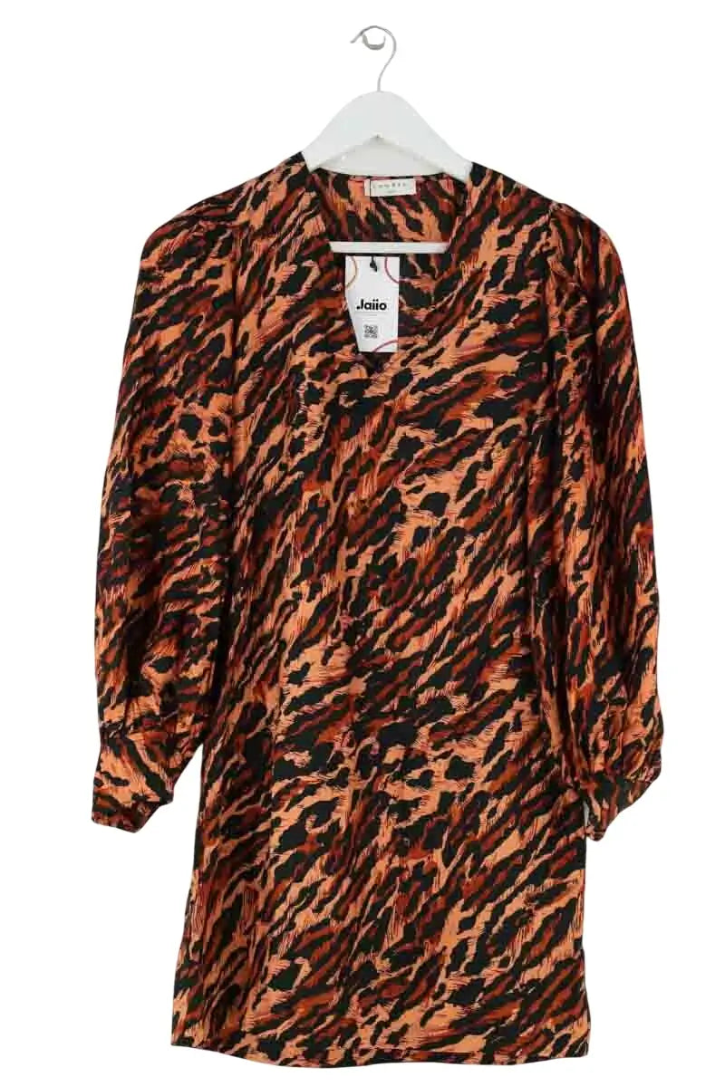 Robe Sandro Marron en Soie, taille XS - Seconde Main