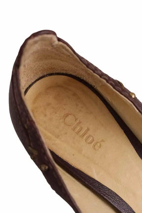 Talons Chloé Marron en Cuir