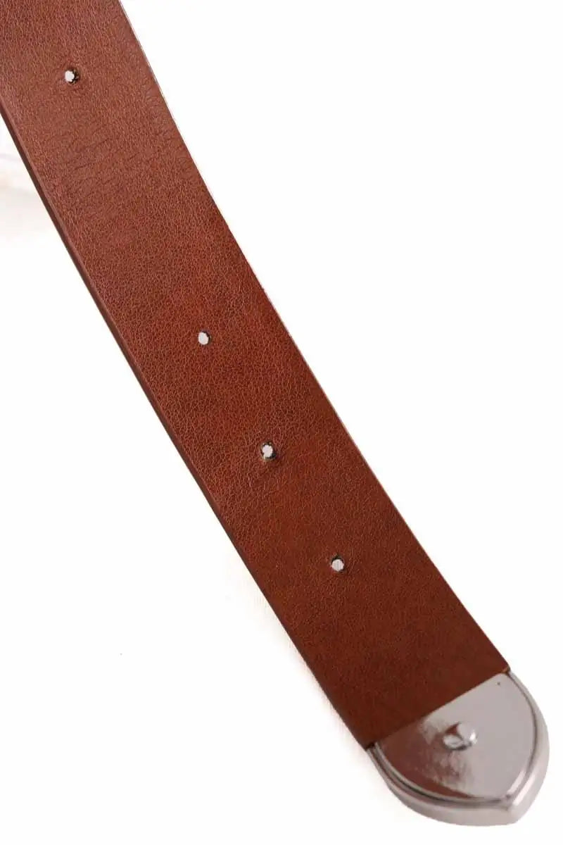 Ceinture en cuir Maje Marron en Cuir