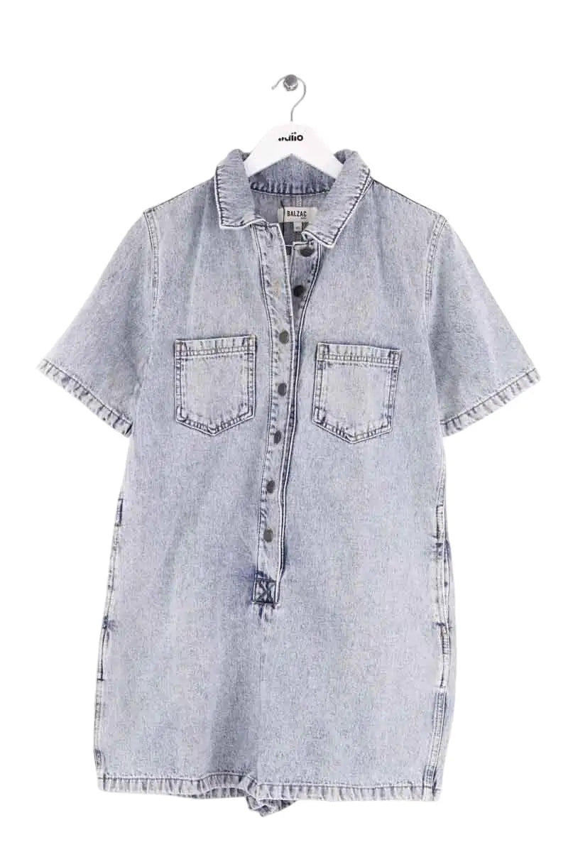 Combishort Balzac Bleu en Coton, taille XL - Seconde Main