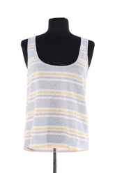 Top sans manche Sézane Bleu en Coton, taille S - Seconde Main