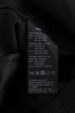 Pantalon droit The Kooples Noir en Laine