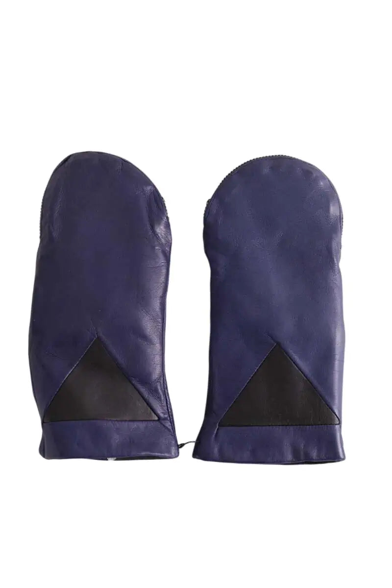 Gants Kenzo Bleu en Cuir, taille L - Seconde Main