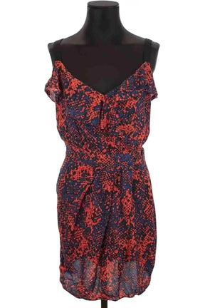 Robe Sandro Rouge en Viscose, taille L - Seconde Main
