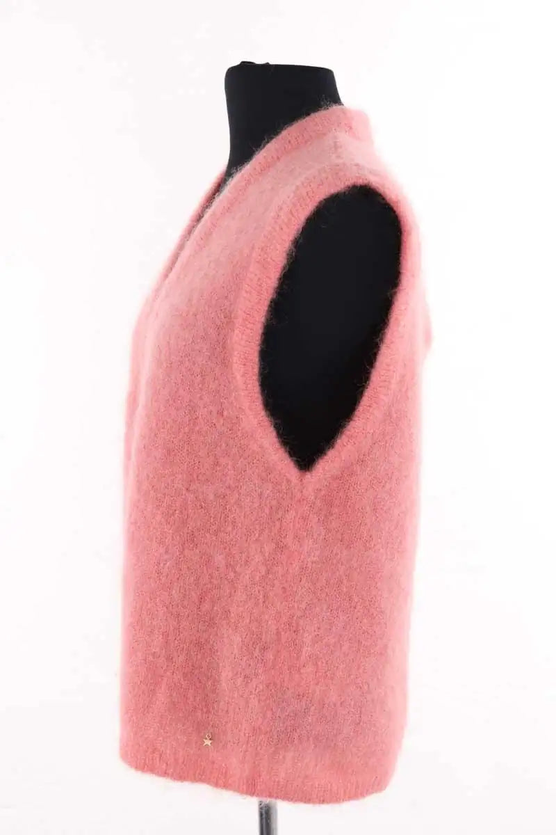Cardigan Des Petits Hauts Bunny Orange en Laine