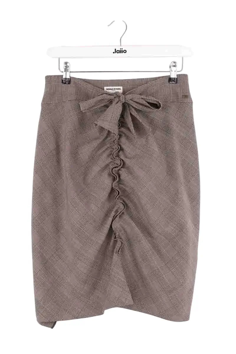 Jupe Sonia Rykiel Gris en Laine, taille M - Seconde Main