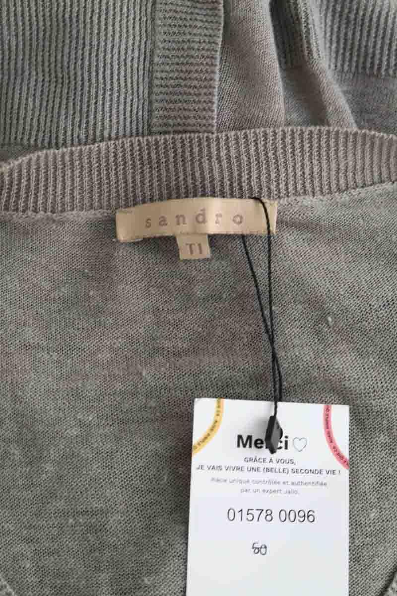 Gilet Sandro  Gris