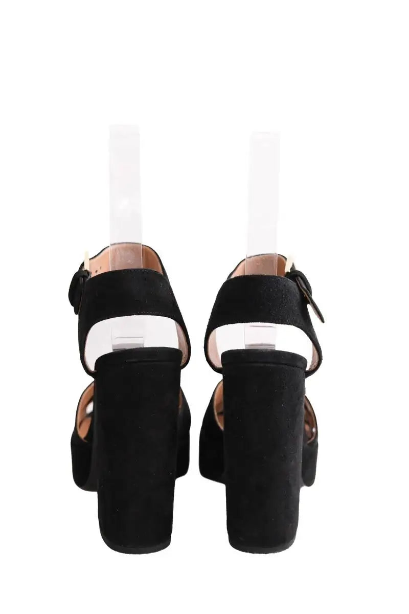 Talons Laurence Dacade Rosange Noir en Daim