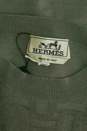 Pull Hermès Kaki en Cachemire