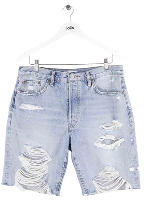 Mini short RE/DONE Bleu en Coton, taille XL - Seconde Main