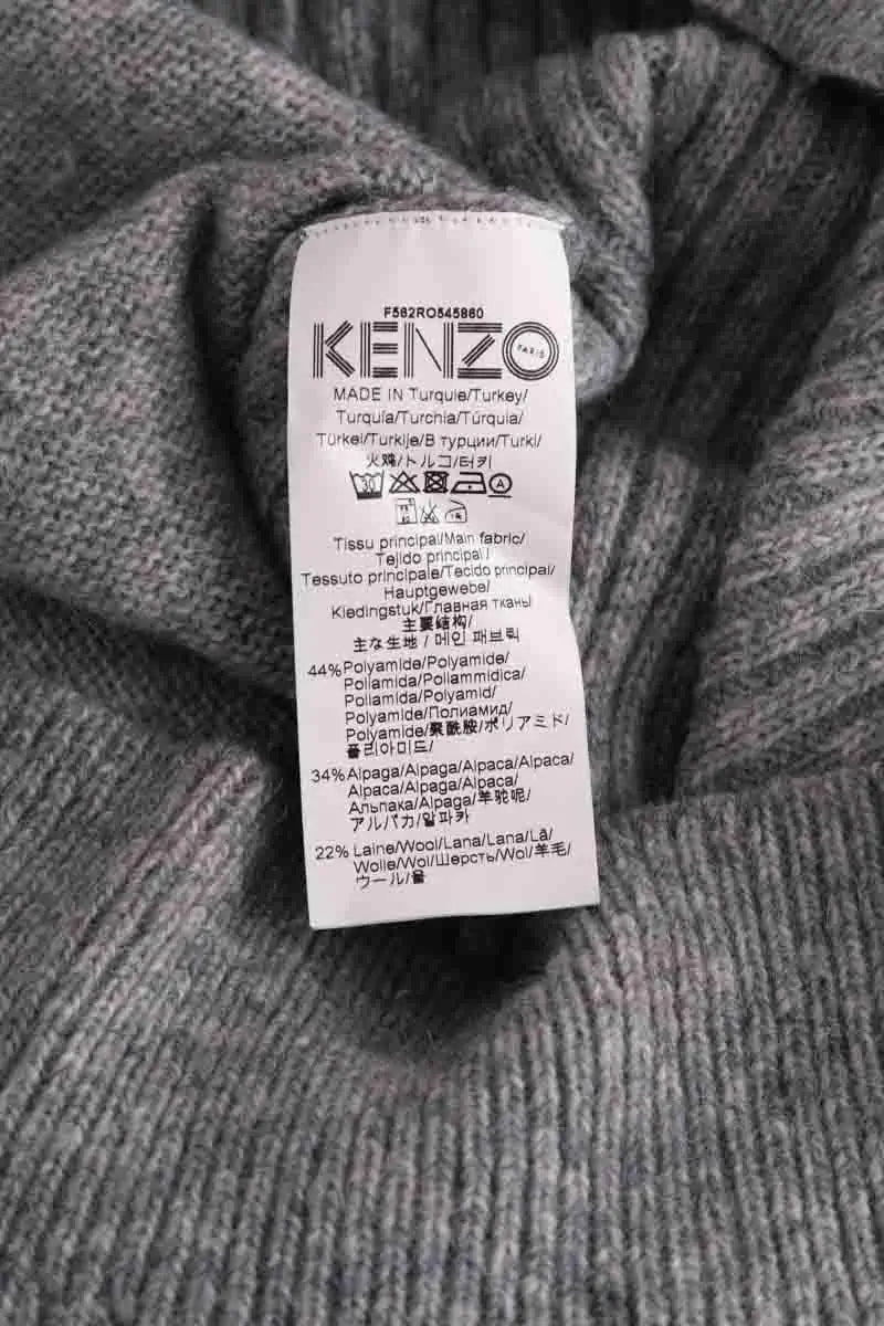 Robe Pull Kenzo Gris en Synthétique