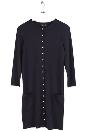 Robe Agnès B. Noir en Synthétique, taille S - Seconde Main