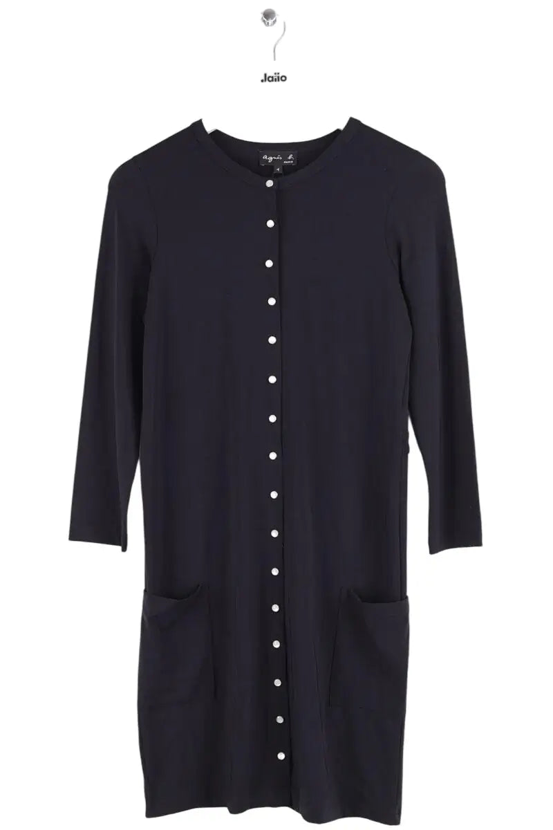 Robe Agnès B. Noir en Synthétique, taille S - Seconde Main