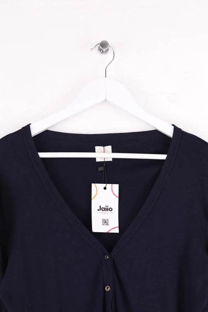Cardigan Des Petits Hauts Bleu en Coton