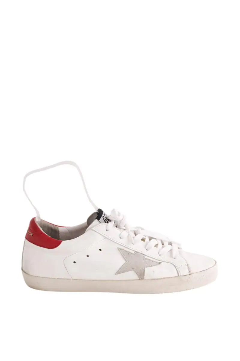 Baskets Golden Goose Blanc en Cuir, taille 40 - Seconde Main