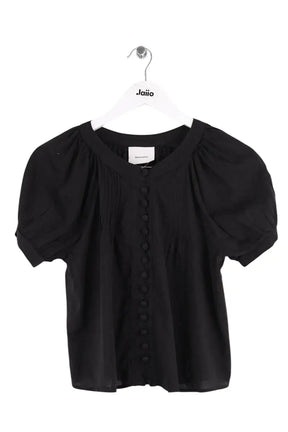 Blouse Reformation Noir en Coton, taille S - Seconde Main
