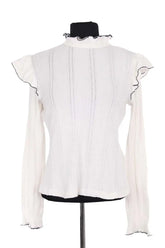 T-shirt Sandro Blanc en Viscose, taille S - Seconde Main