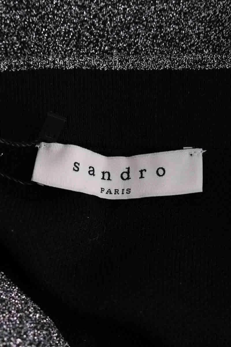 Jupe Sandro Argent en Viscose