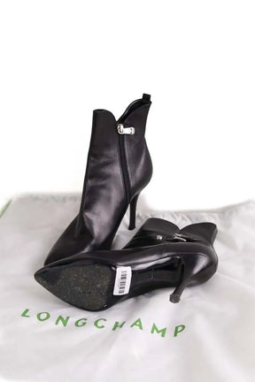 Boots à boucles Longchamp Noir en Cuir