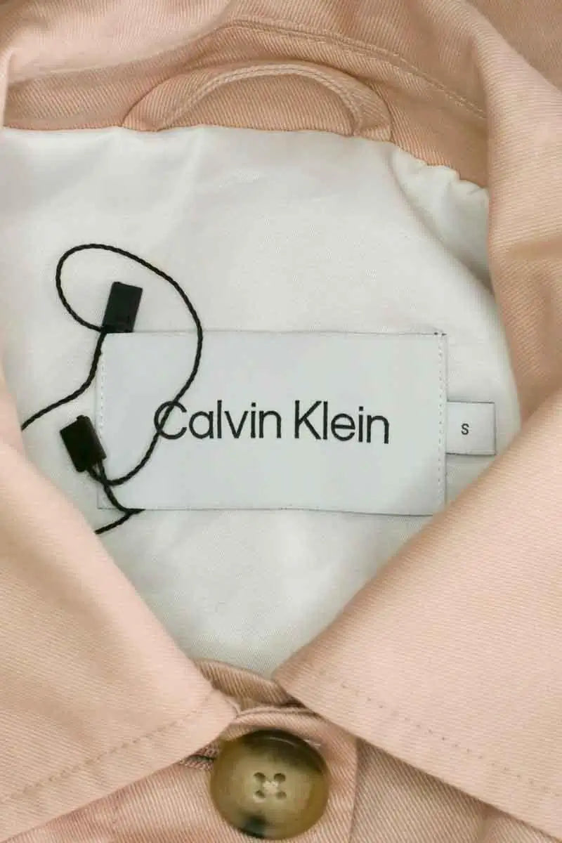 Trench-coat Calvin Klein Rose en Synthétique