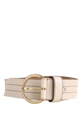 Ceinture Lancel Ecru en Cuir, taille S - Seconde Main