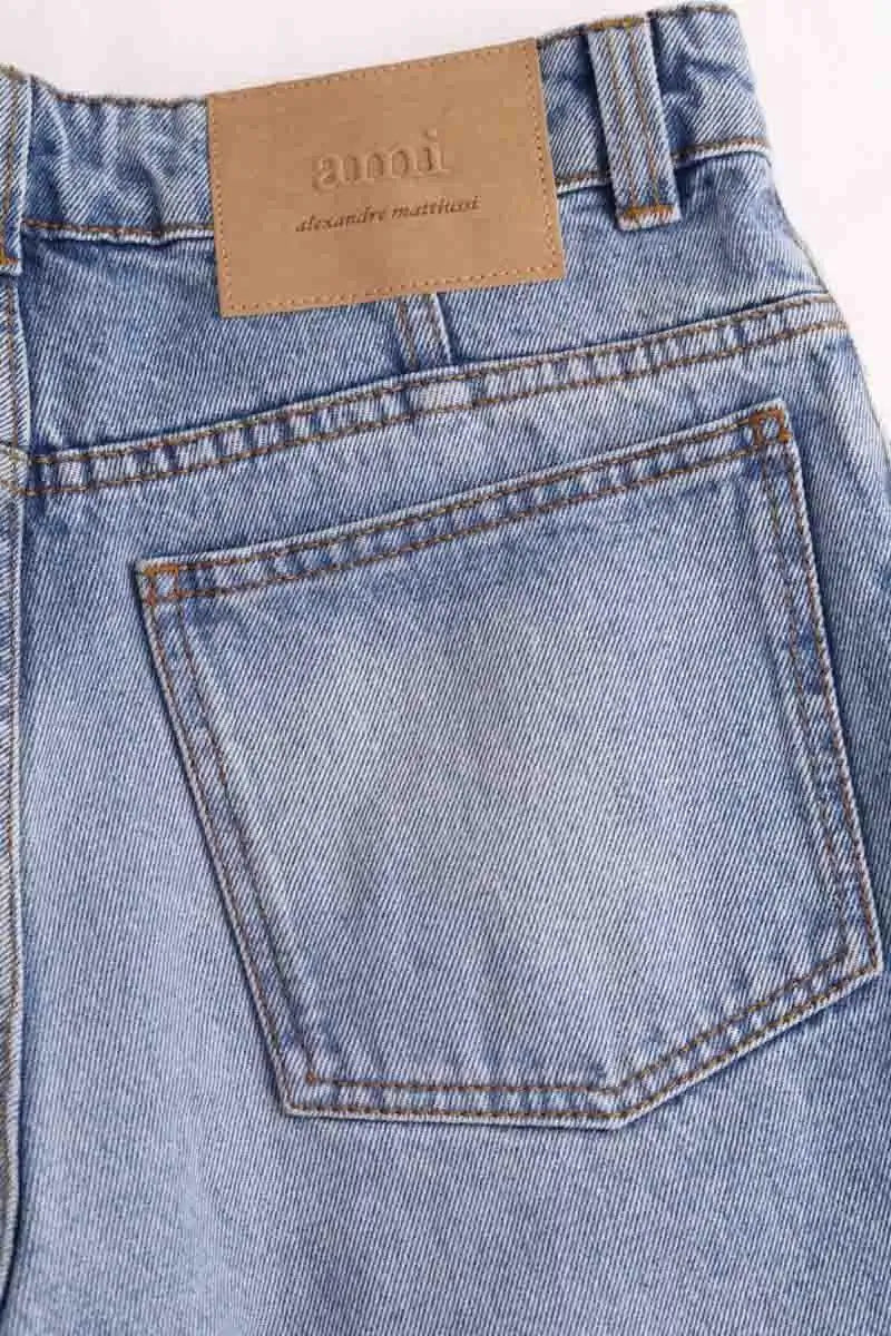 Jean slim Ami Bleu en Coton