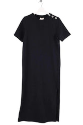Robe Sézane Noir en Coton, taille M - Seconde Main